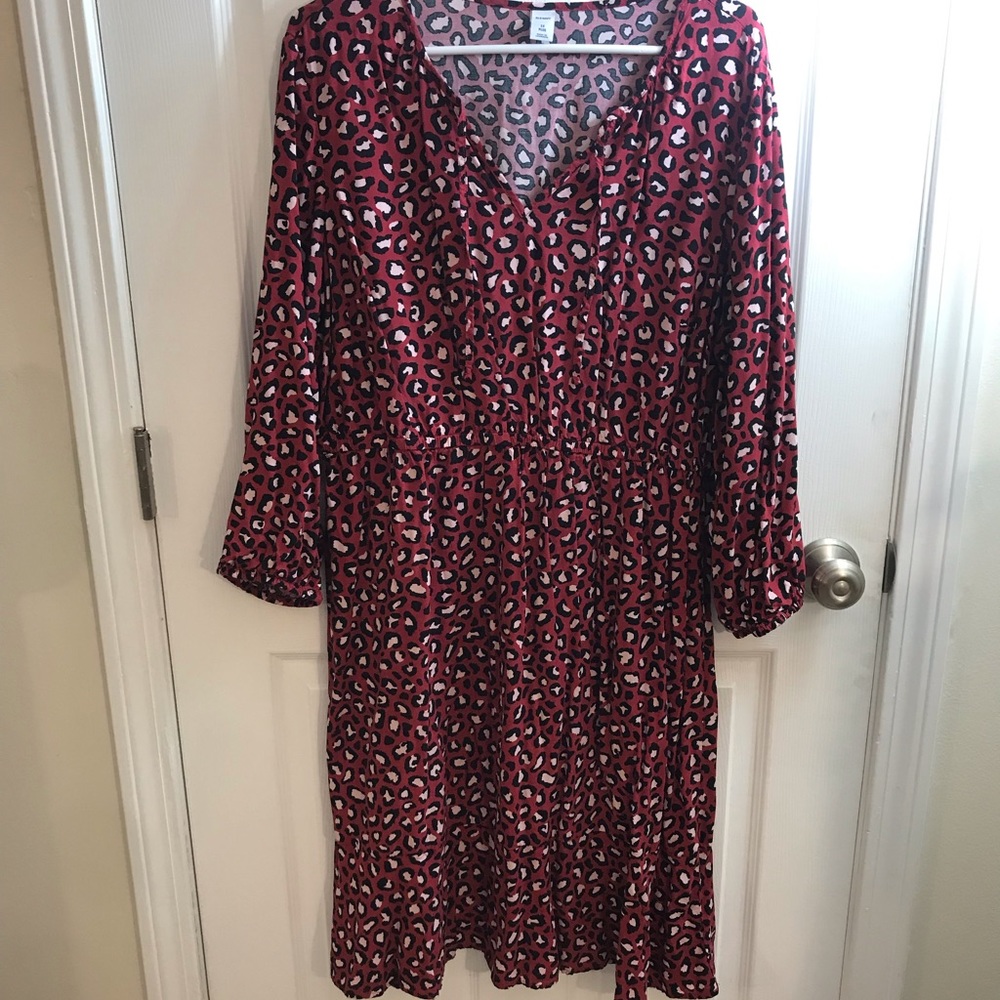 Old Navy Pink Leopard Dress